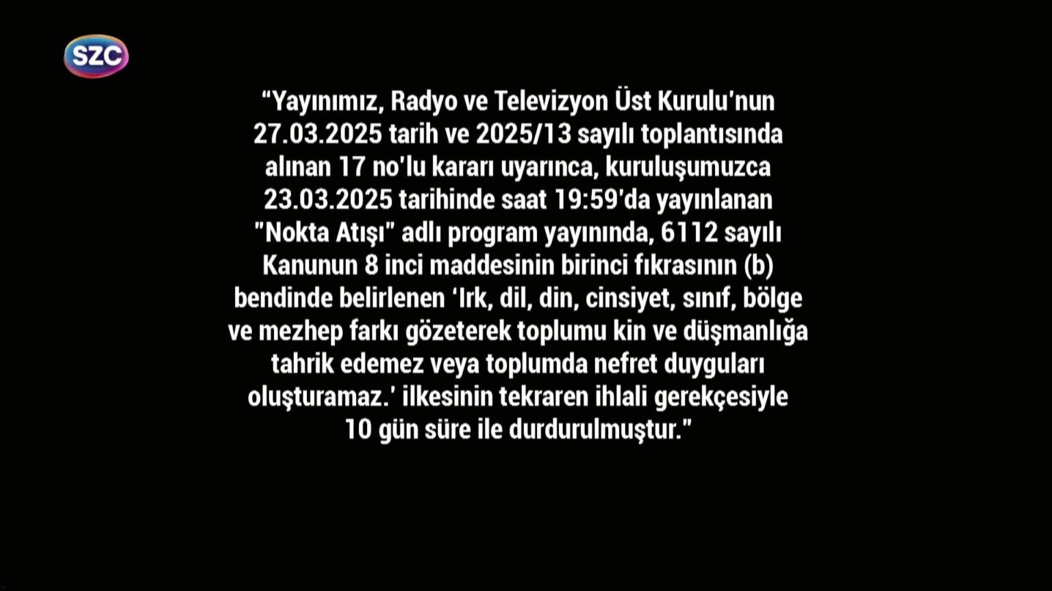 Sözcü TV zwischen 8. und 18. Juli geschlossen