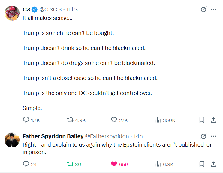 Wehe denjenigen, die Trump anbeten. Brillante Reaktion durch einen orthodoxen christlichen Priester.