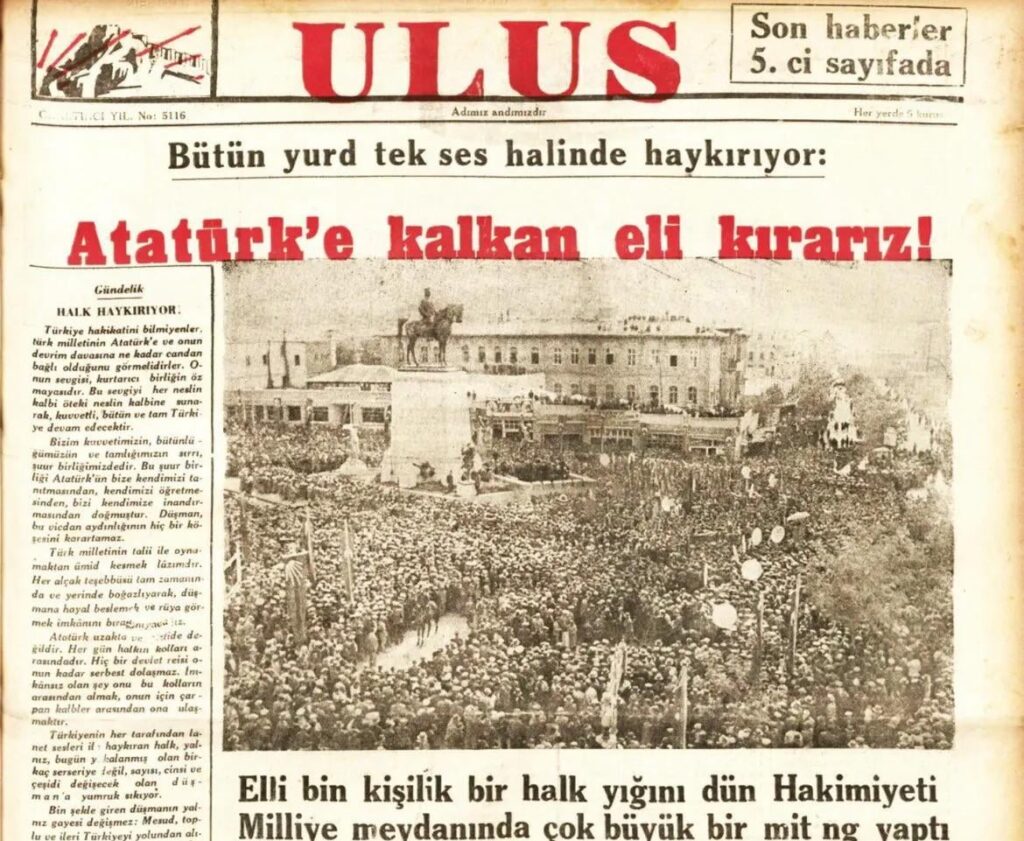 "Wir brechen die Hand nach Atratürk"