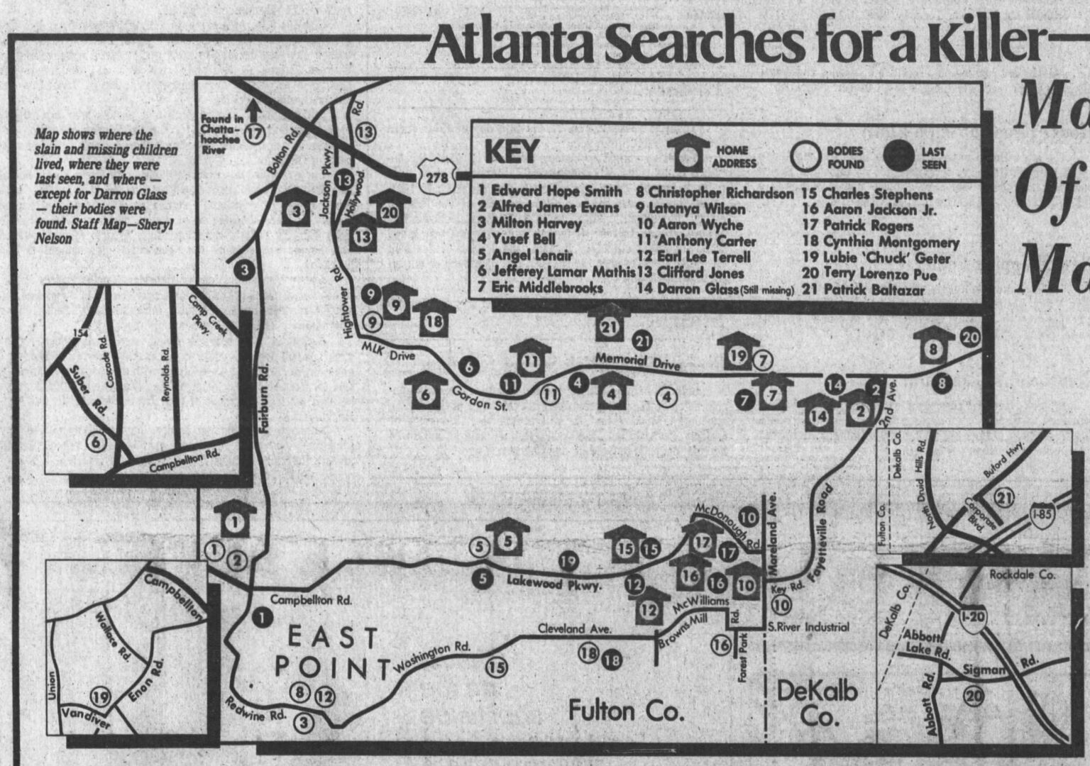 Atlanta Child Morde Pedophile Ring. Atlanta Child Morde Pedophile Ring.