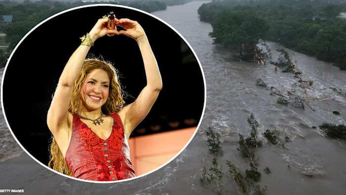 Shakira verspricht, einen Teil des Konzerterlöses für Hill Country Flutes Katastrophenhilfe zu spenden