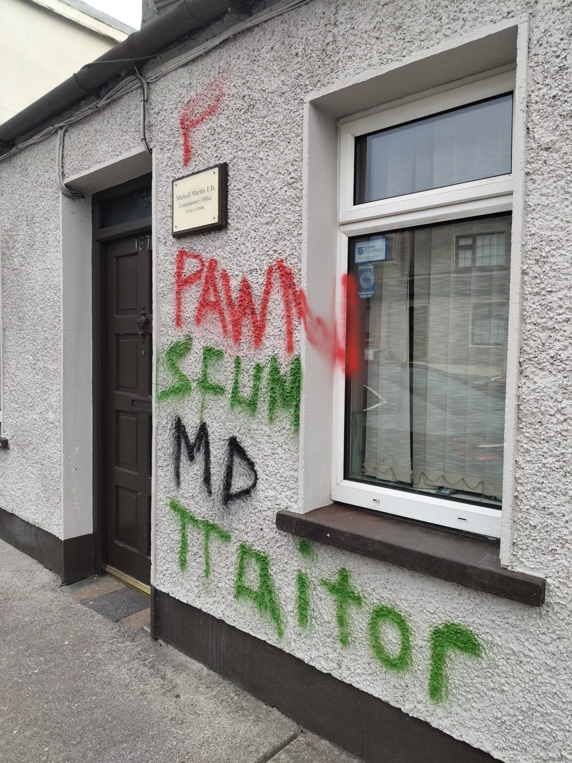 Micheál Martins Büro heute Morgen (wieder)