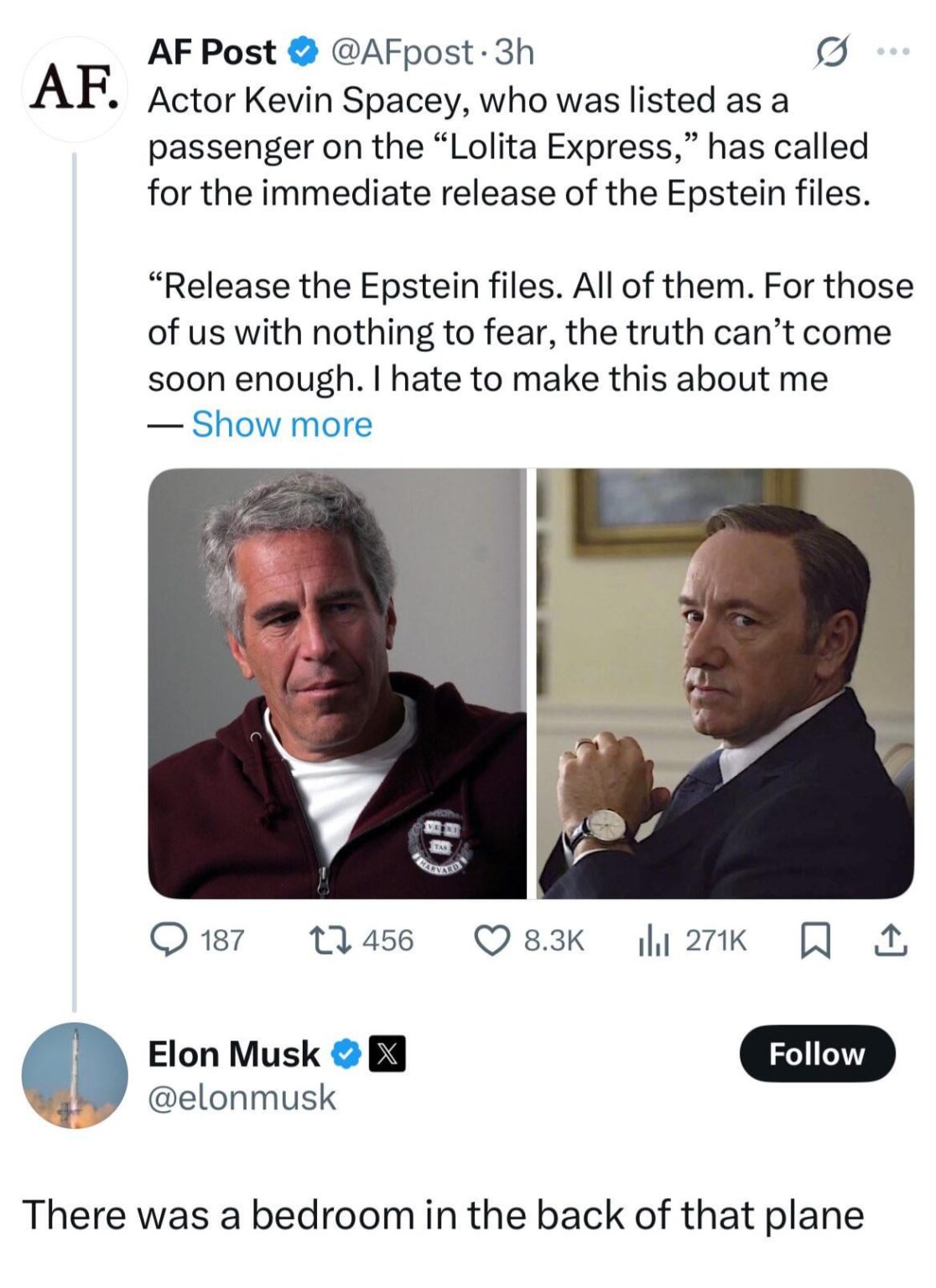 Elon Musk hat festgestellt, dass es ein Schlafzimmer im hinteren Teil von Epsteins berüchtigter Jet, dem Lolita Express, gab.