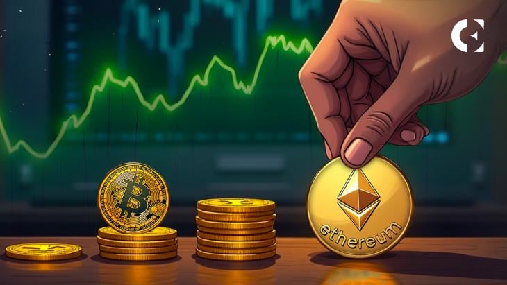 Zum ersten Mal seit zwei Jahren handelt mehr Geld Ethereum als Bitcoin
