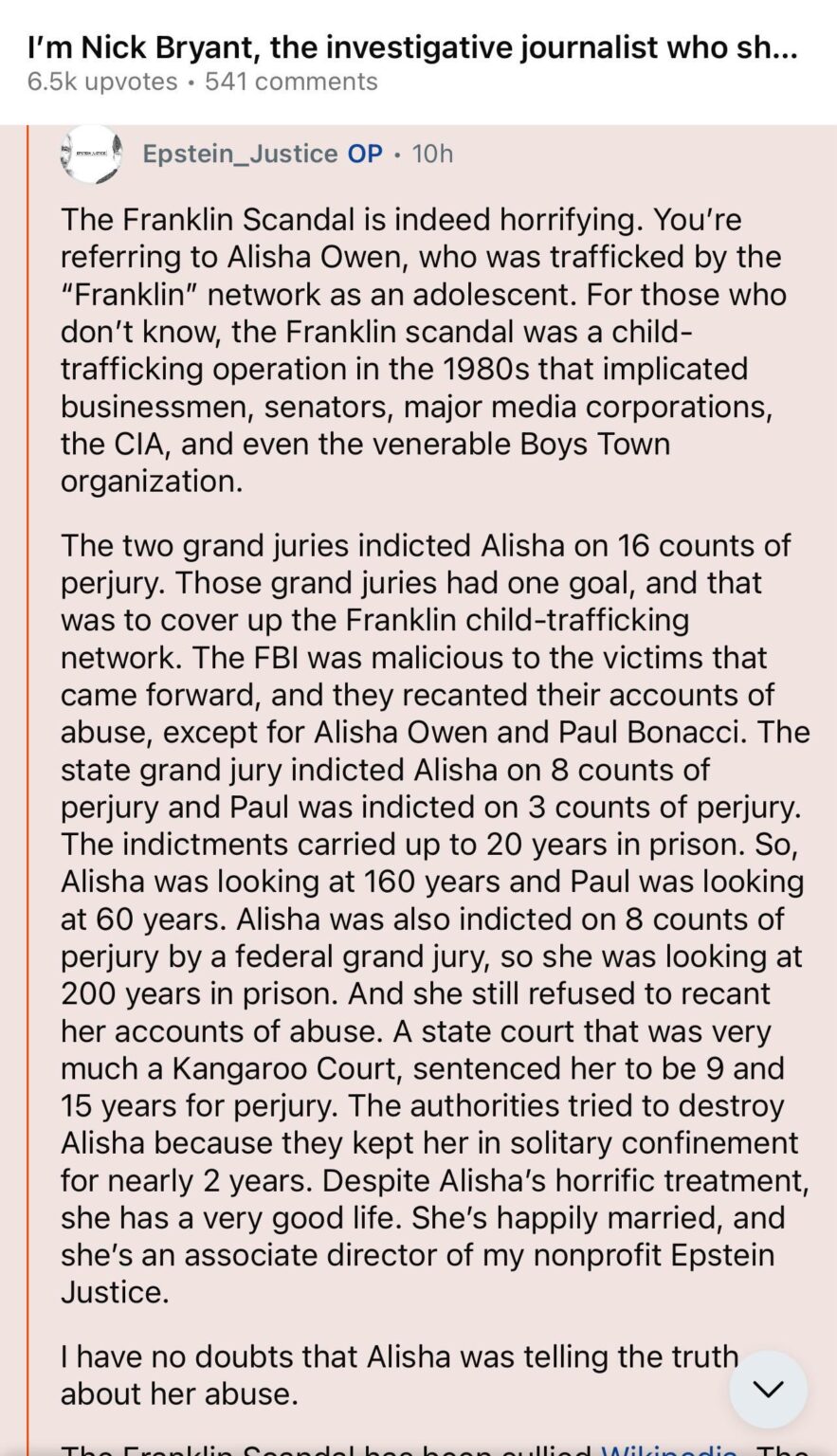 Der Franklin -Skandal
