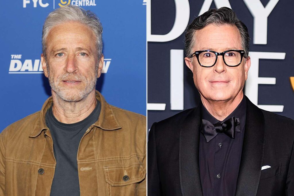 Jon Stewart gibt zu, dass er befürchtet, dass das Schicksal der Daily Show inmitten der Late Show mit Stephen Colbert Stornierung empört ist