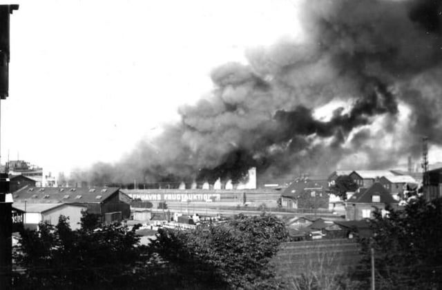 Am 22. Juni 1944 wurde das Bopa -Riffel -Syndikat der antifaschistischen Resistenz mit 400 kg Sprengstoff. Die größte Sabotageaktion während des Berufs.