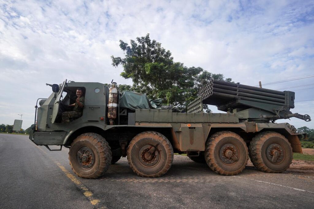 Wir sind weltlich. Kambodscha verwendet auch tschechoslowakische Raketenwerfer RM-70 im gegenwärtigen Konflikt mit Thailand.