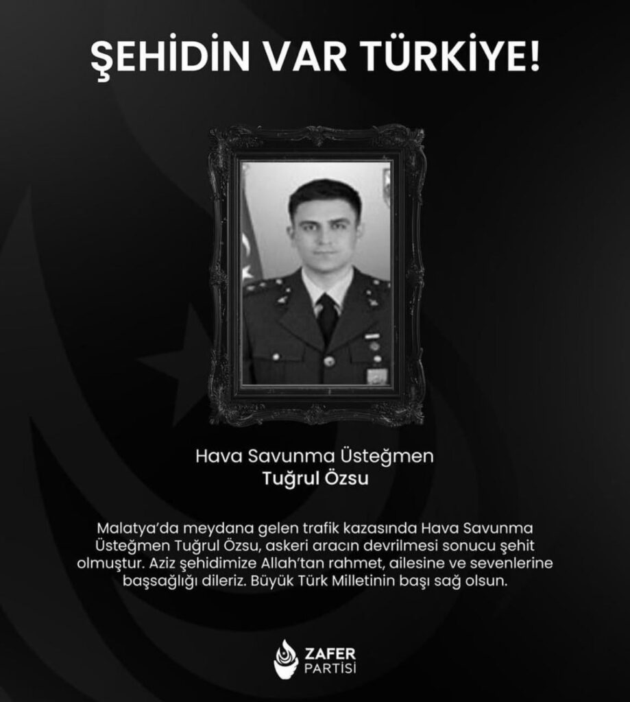 Luftverteidigung Leutnant Tuğrul Özsu wurde mit dem Sturz des Militärfahrzeugs in Malatya gemärbt