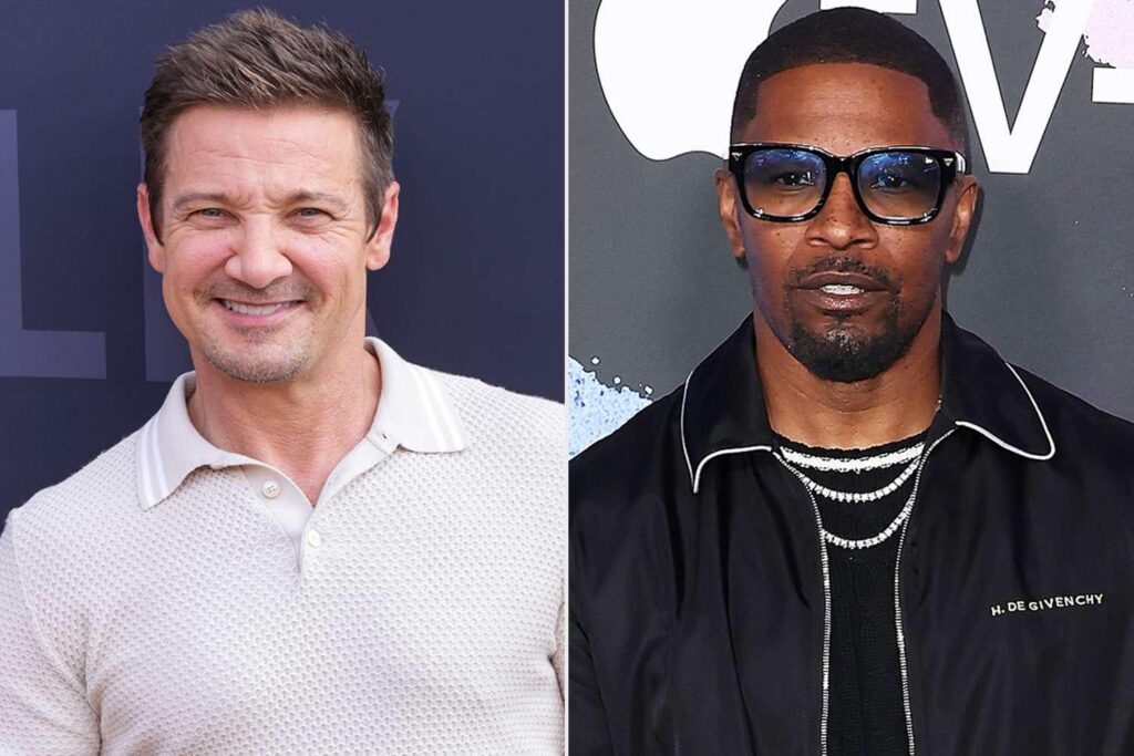Jeremy Renner erinnert sich an drogeninduzierte Halluzinationen von Jamie Foxx während seiner Genesung nach Schneepflugunfall