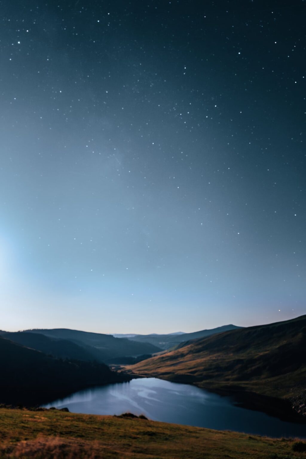 Lough Tay in der Nacht