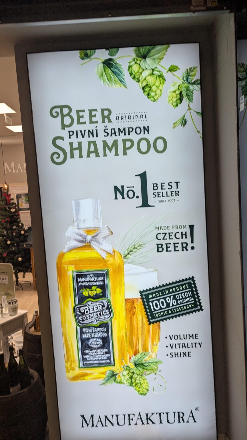 Biershampoo in der Tschechien