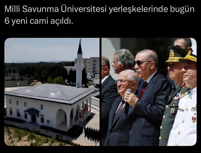 In den Standorten der National Defense University wurden 6 weitere neue Moscheen eröffnet