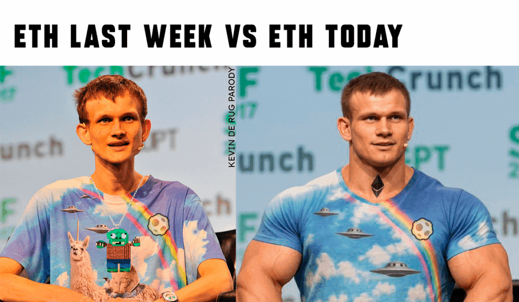 ETH letzte Woche gegen ETH heute