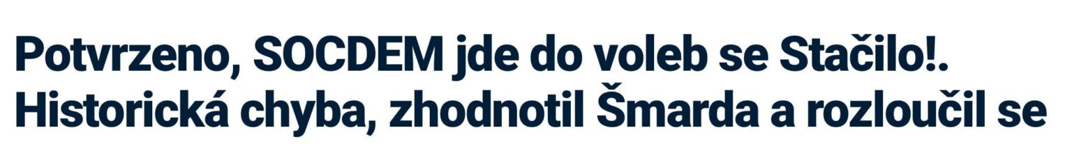 Die Bewegung war genug! Es kündigte auch die Zusammenarbeit mit den Sozialdemokraten an, sie zerbröckeln und verloren ihre verbleibenden berühmten Persönlichkeiten, jetzt nur Maláčová und Zaorálek