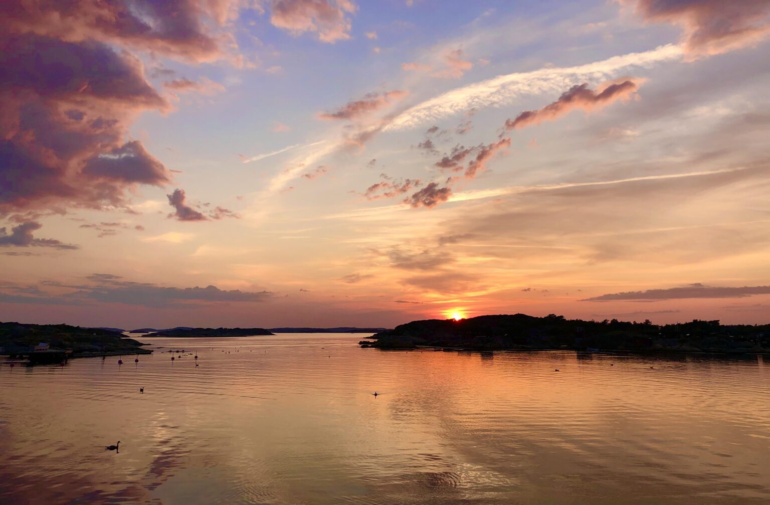 Sonnenuntergang in Göteborg