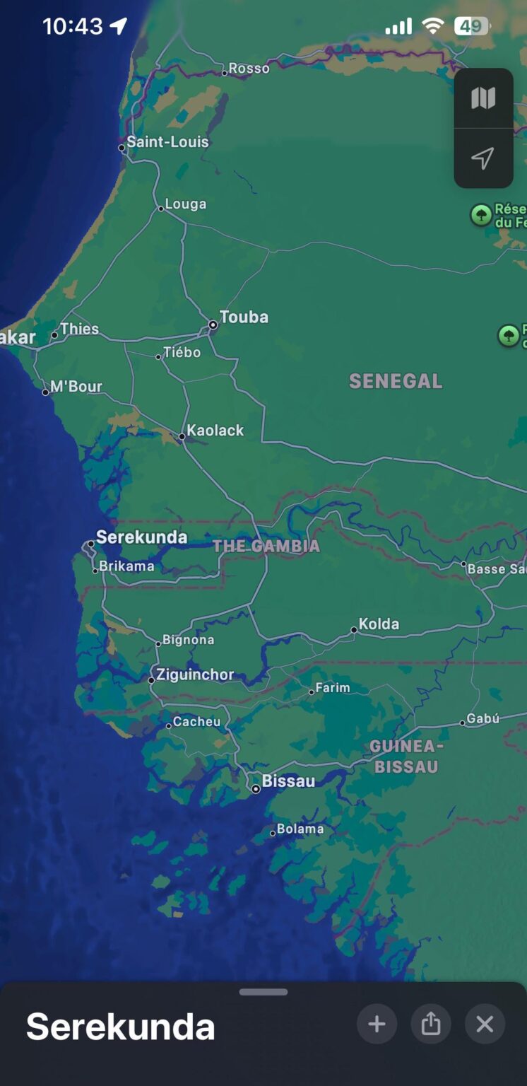 In Gambia können sie Städte benennen