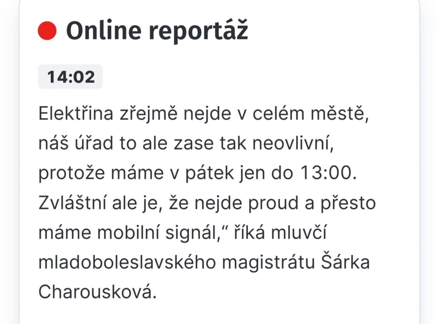 In diesen Situationen gefällt mir immer jemand, der lächerlich ist