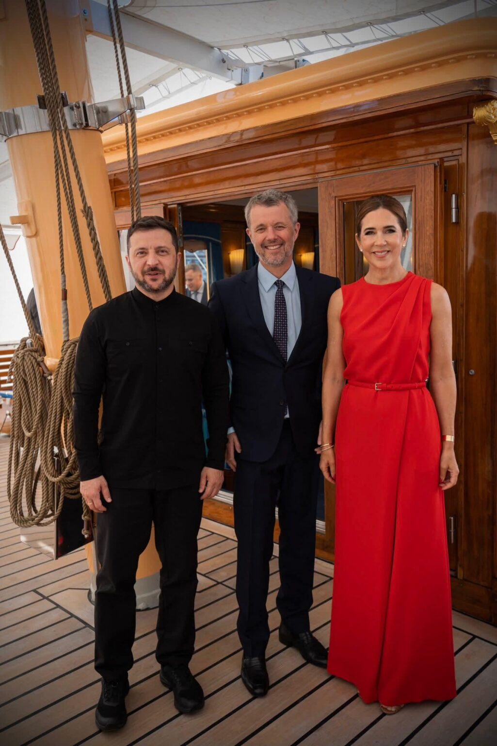 Präsident Zelenskyy und das königliche Paar