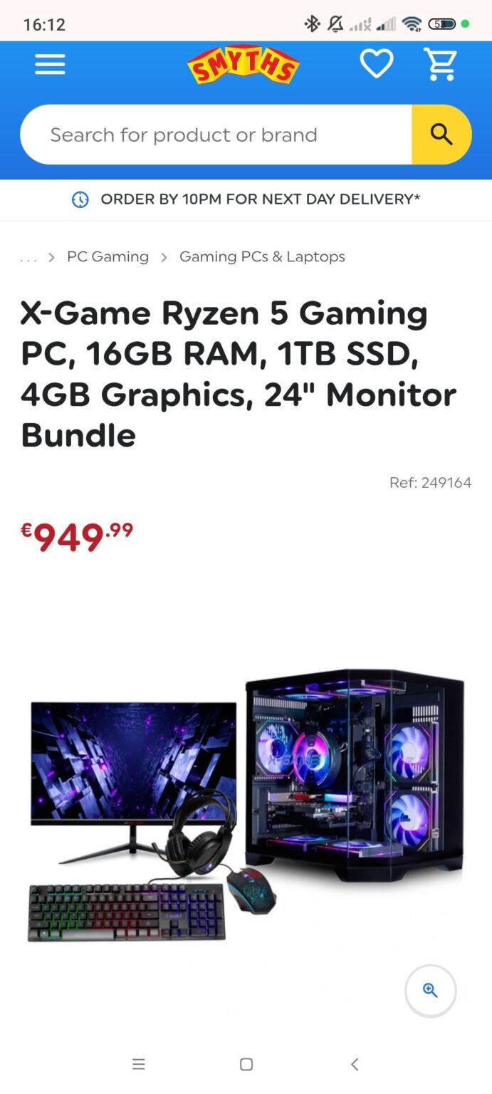 Warnung vor Smyths "Gaming -PCs"