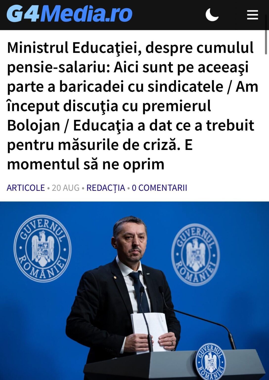 Daniel David hat die schlimmsten Einnahmen in der Geschichte der Bildungsminister. Daniel David hat die schlimmsten Einnahmen in der Geschichte der Bildungsminister.