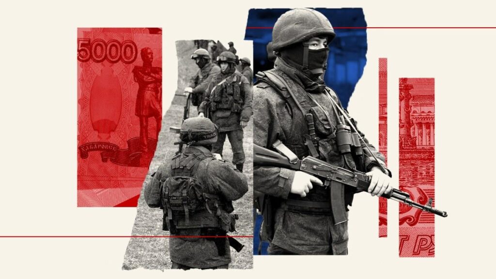 Russische Soldaten schießen sich und gegenseitig zur Entschädigung