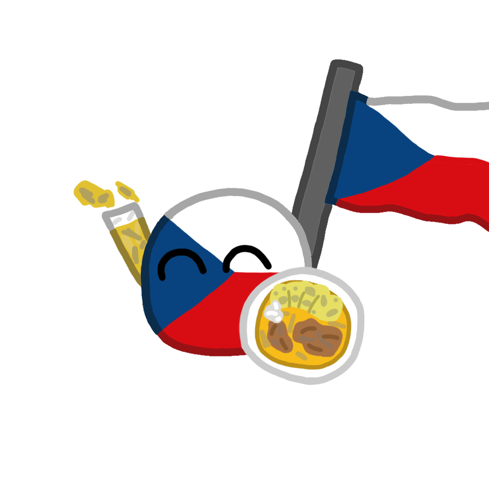 Tschechischer Countryball Was ich getan habe