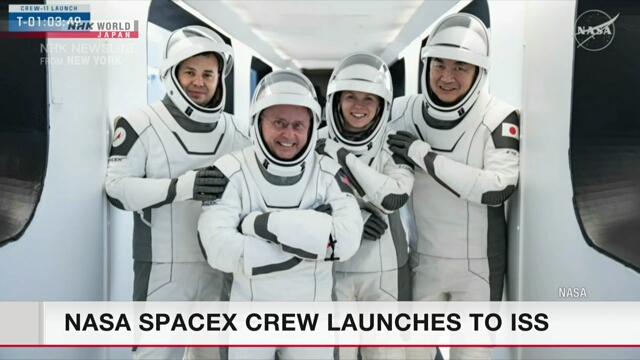 Die NASA SpaceX Crew startet zur Internationalen Raumstation