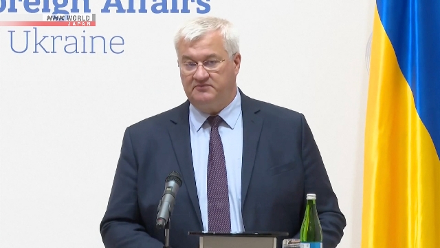 Der Außenminister der Ukraine erwartete Japan, um eine Zusammenarbeit zu beantragen