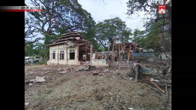 Myanmar Militärstadien Luftangriffe nach dem Aufheben des Notfalls