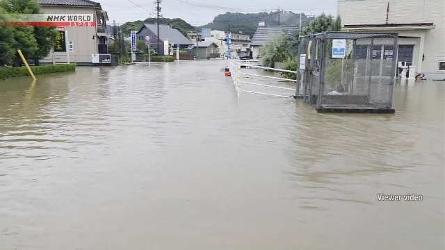 Intensiver Regen trifft Kagoshima im Südwesten Japans; Mehr Niederschlag erwartet