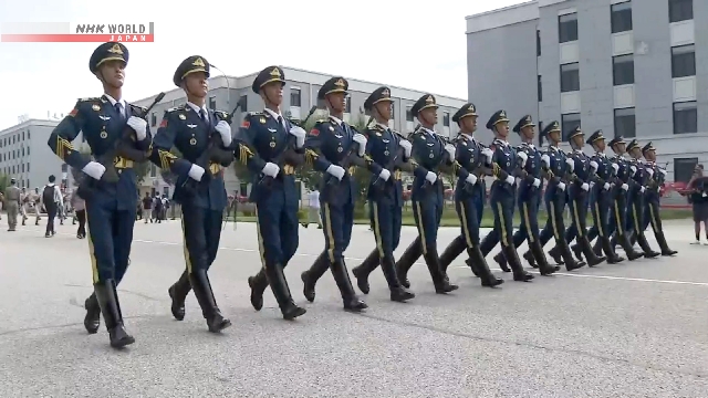 China zeigt ausländische Medienproben für die Militärparade des Victory Day