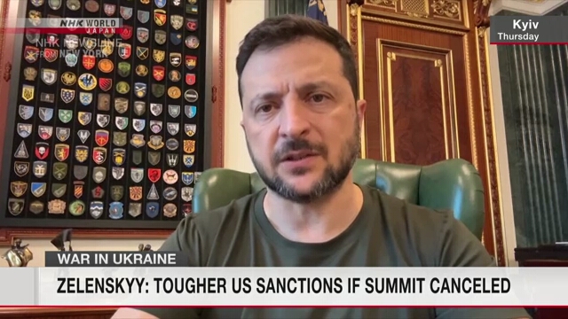 Zelenskyy: Härtere US -Sanktionen, wenn Putin den Gipfel ablehnt