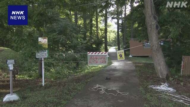 Das Weltkulturerbe -Ruinen in Nordjapan geschlossen nach dem Sehen von Bären geschlossen