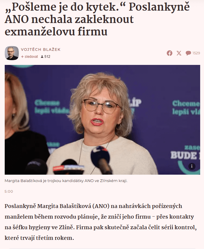 Babiš war in dieser guten STB