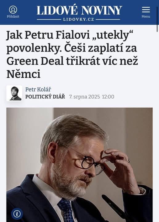 Wer bezahlt Lidové Noviny?