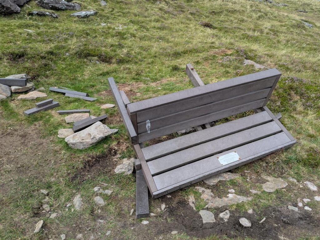 Mount Brandon Vandalismus