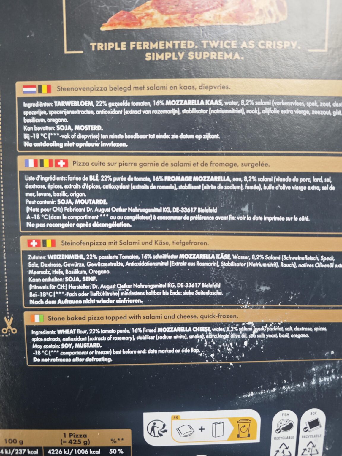 Kein Wunder, dass es heute röstet. Dr.Oetker hat uns alle an die Elfenbeinküste gezogen