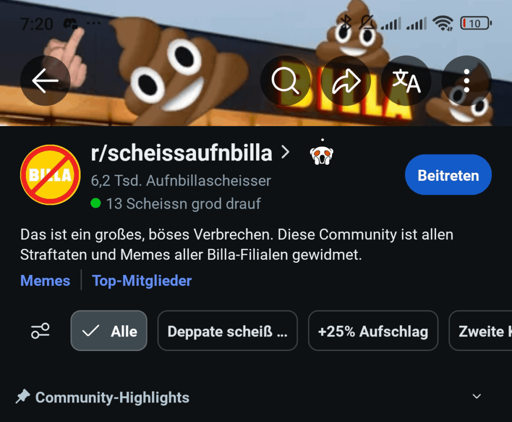 Hassen Sie Billa auch wie die Österreicher?