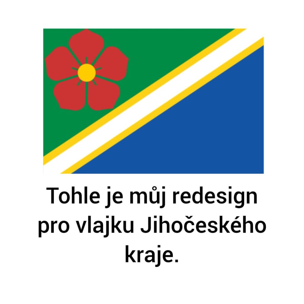 Meine Vorstellung von der Flagge der südbohemischen Region