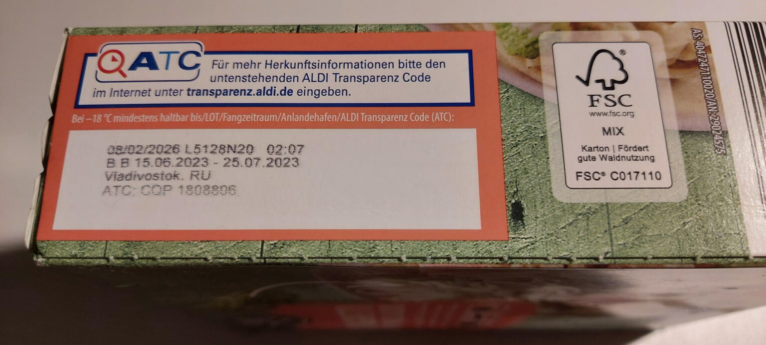 Tdil: Wir importieren immer noch russischen Fische (heute gekauft)