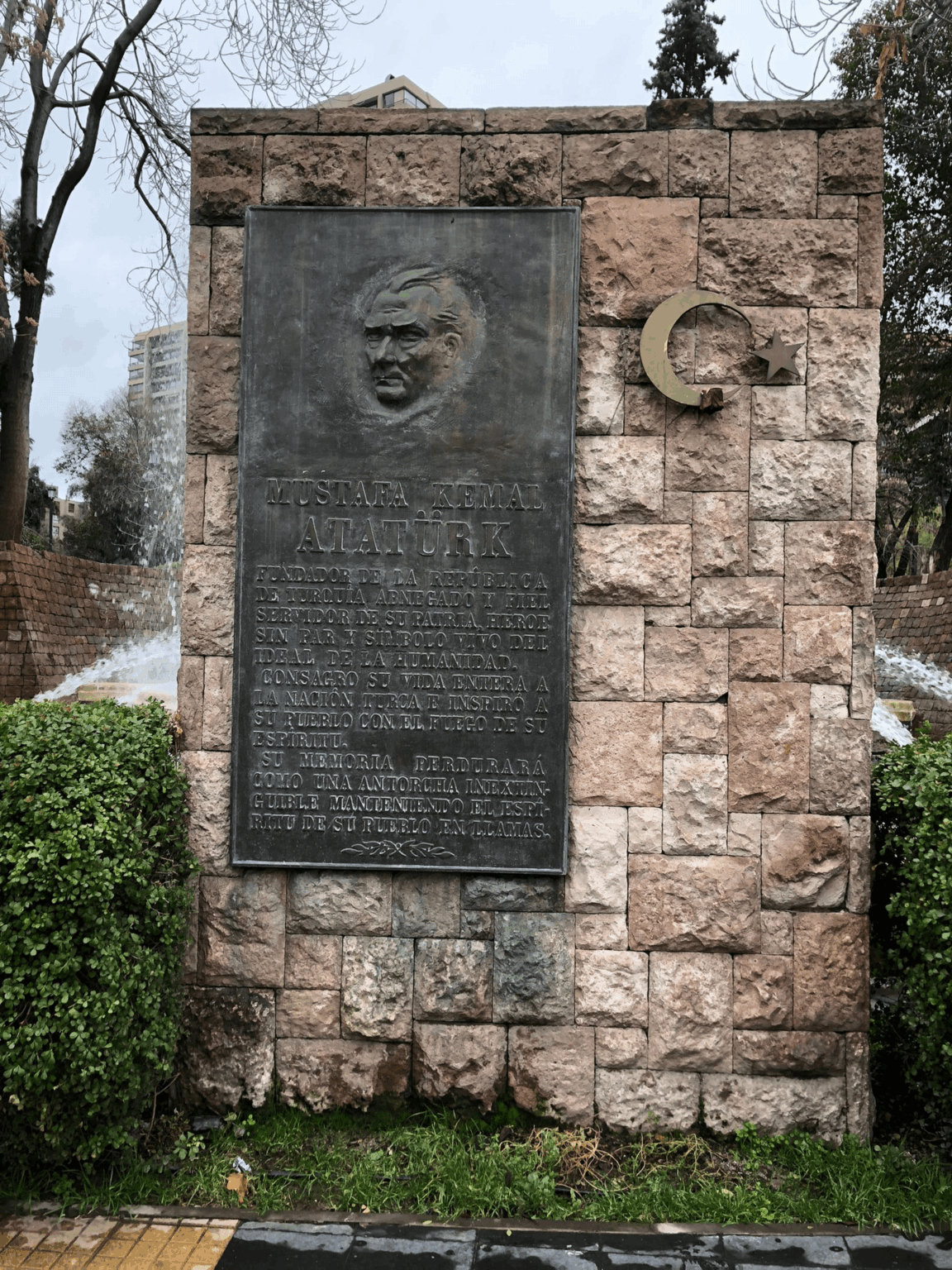 Atratürk Park in Chile und Denkmal Atratürk Park in Chile und Denkmal