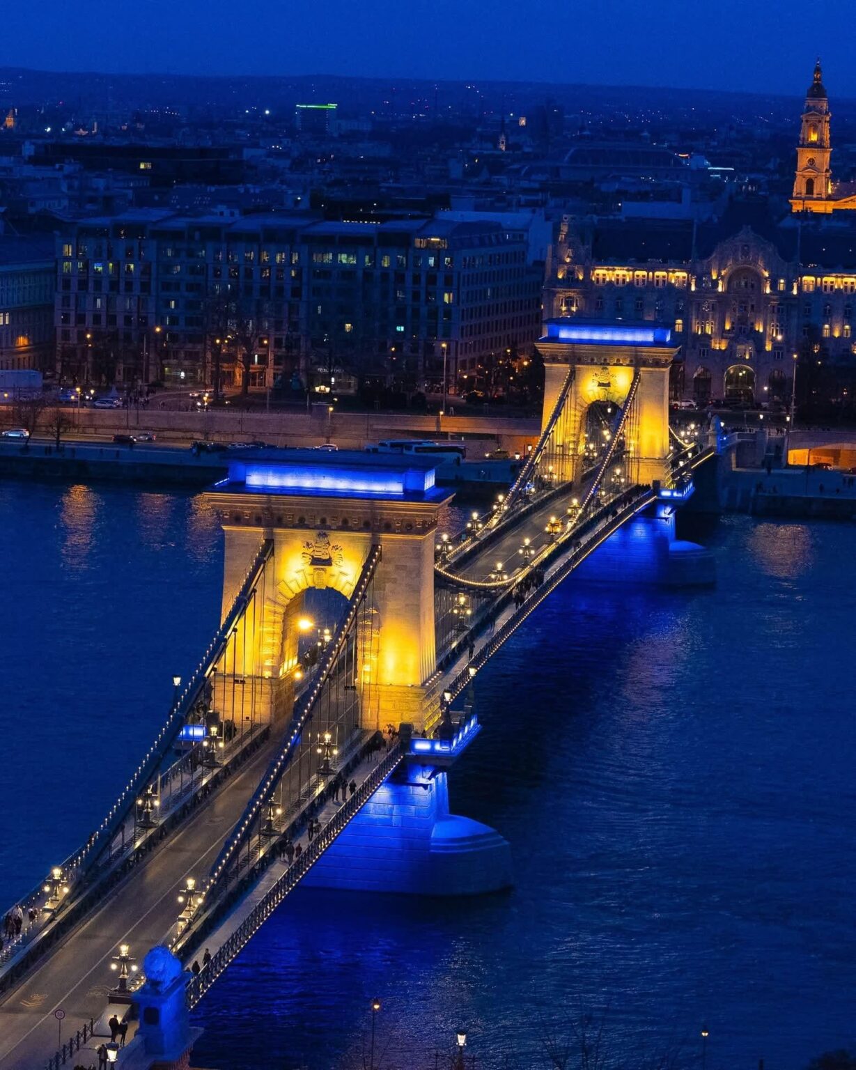 Budapest heute zum Unabhängigkeitstag der Ukraine