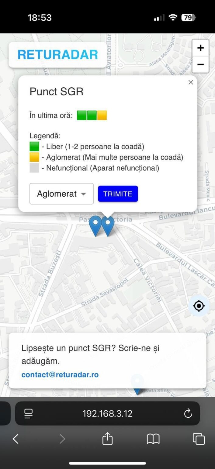 Ich habe Returadar.ro erstellt, um den Prozess der Rückgabe der Flaschen mit SGR zu vereinfachen Ich habe Returadar.ro erstellt, um den Prozess der Rückgabe der Flaschen mit SGR zu vereinfachen