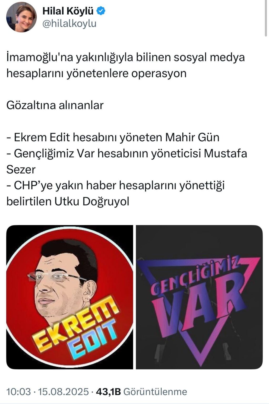 Sie versuchen, alles über Ekrem İmamoğlu zu unterdrücken. Eine unglaubliche Angst!
