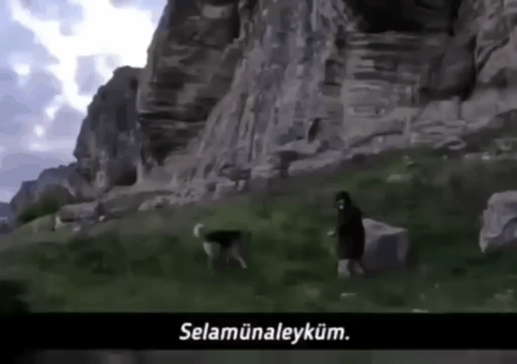 Ein türkischer Reisender, der auf einen Krim -Tatar stieß, während er einen ländlichen Teil (Çufut Qale) der Krim erkundete. Nur der Beginn eines 27-minütigen Gesprächs.