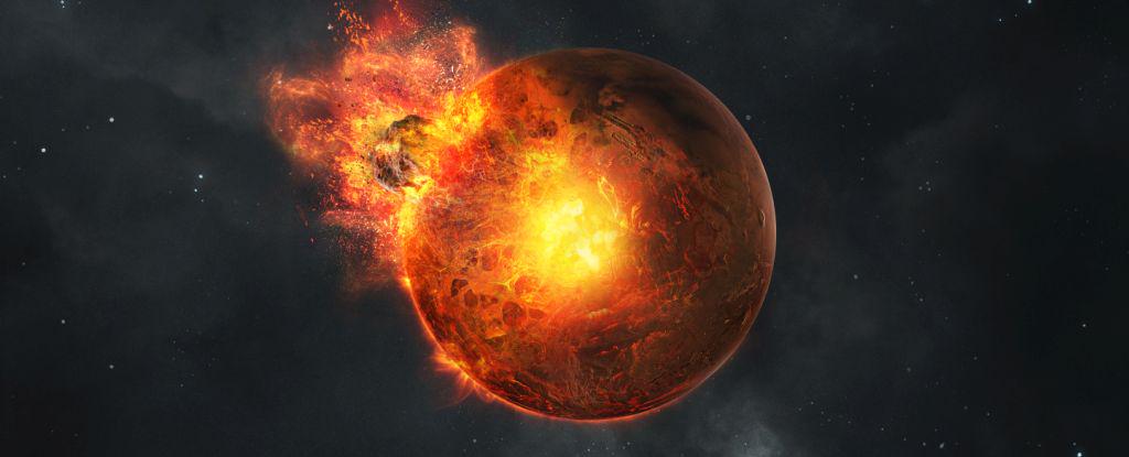 Die alte Kruste des Mars ist jetzt in der Planeten versteckt und driftet in riesigen Felsen, die vor gewalttätigen Kollisionen vor Milliarden Jahre übrig geblieben sind