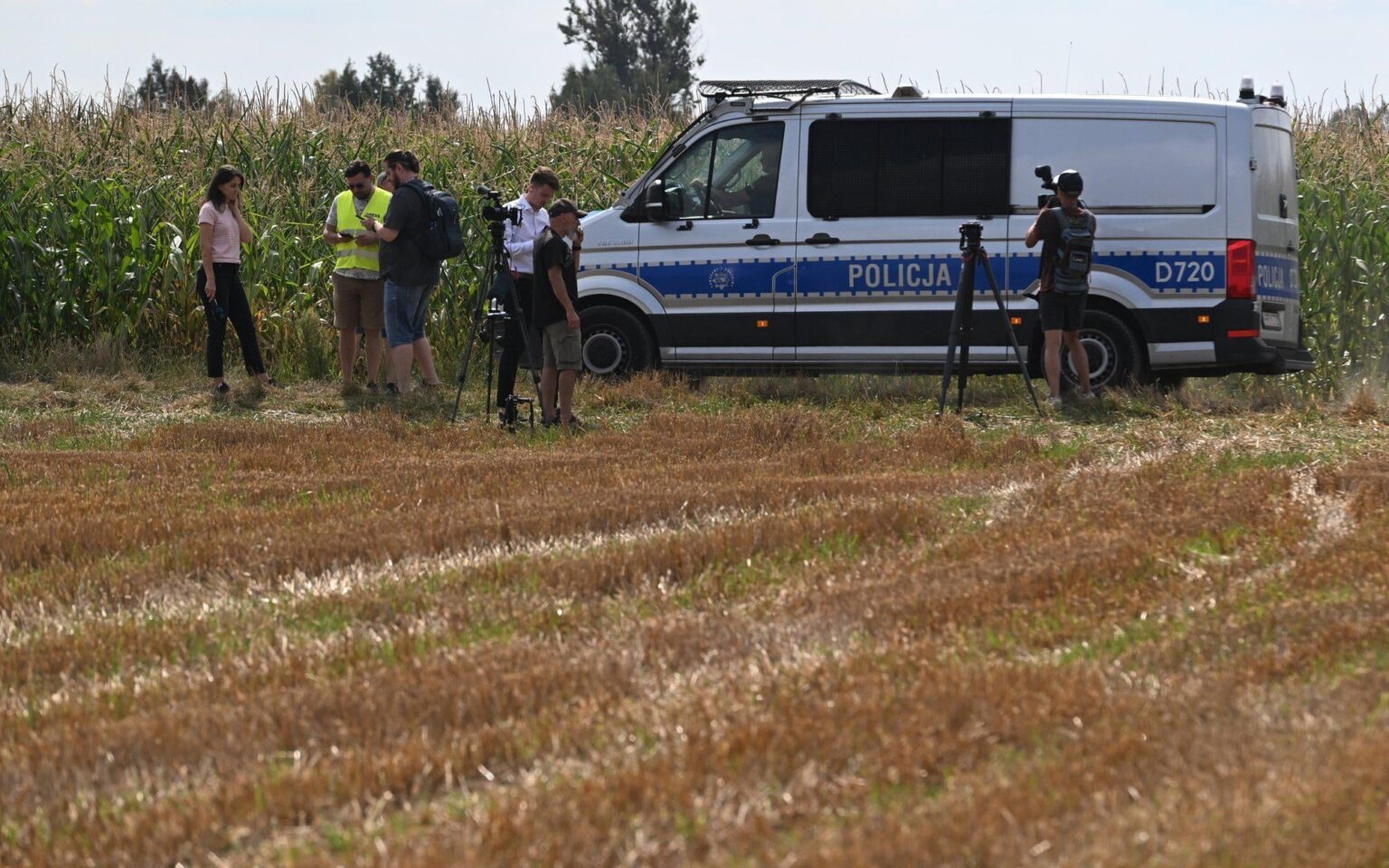 Verdacht auf die Explosion der Drohnen -Drohnen in Polen