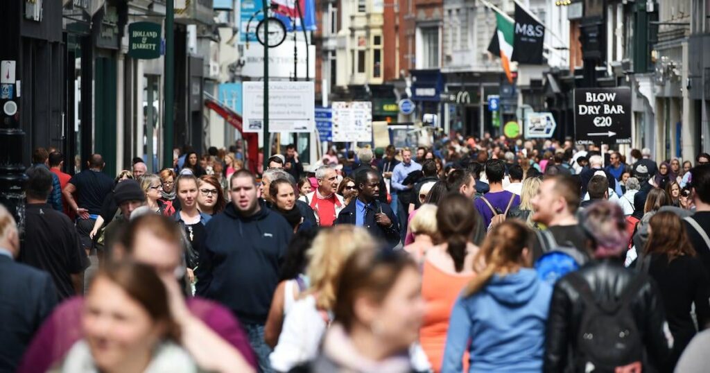 Anzahl der Einwanderer, die in Irland ankommen