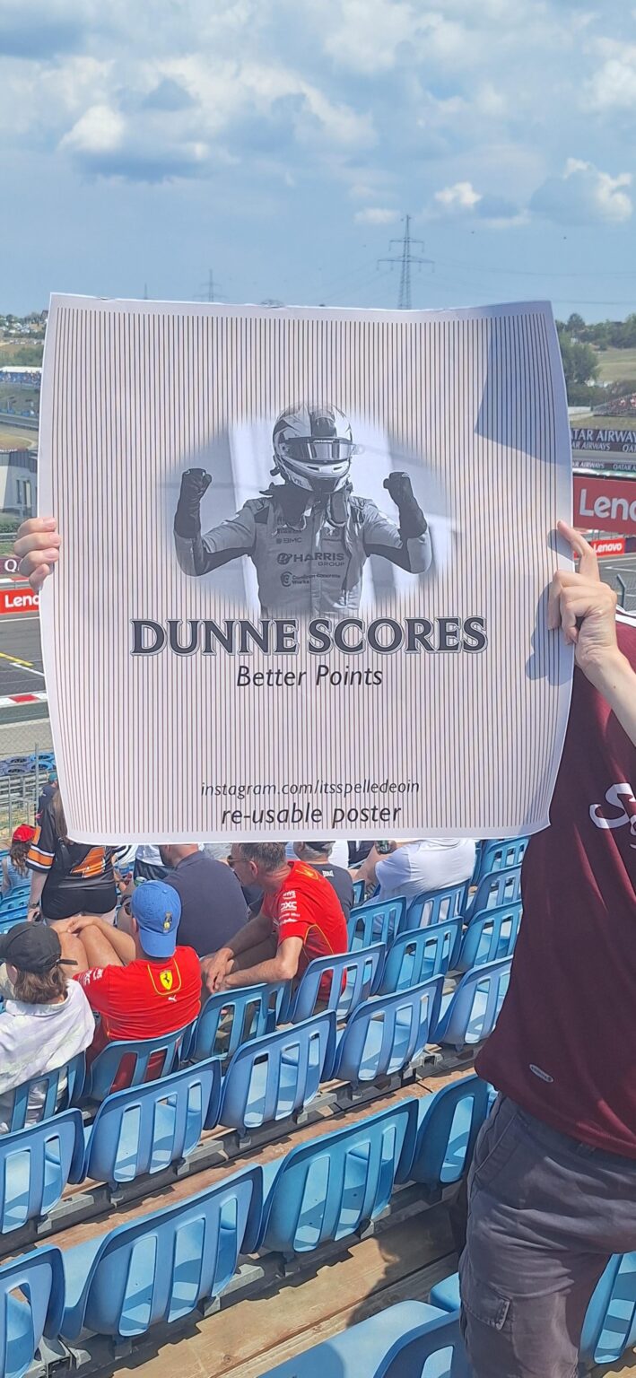 Eines der Poster des ungarischen GP an diesem Wochenende